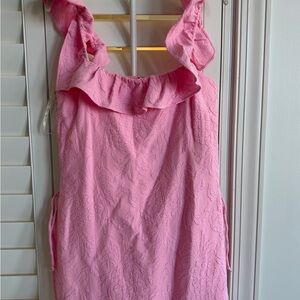 Lily Pulitzer Pink Ruffled Sleeveless Romper